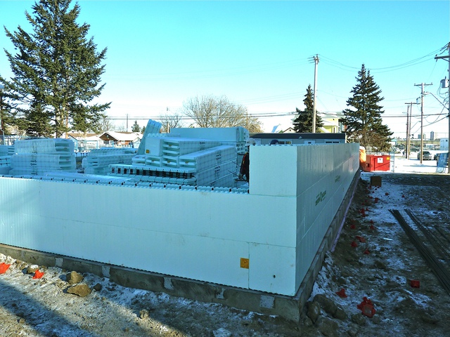 First day of ICF Blocks assembly