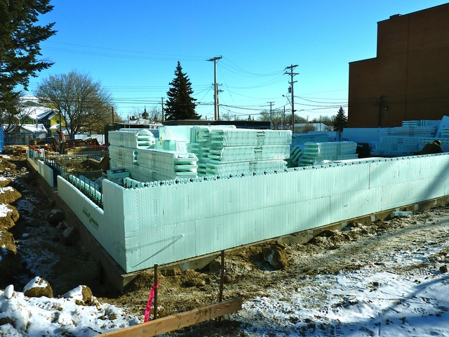 First day of ICF Blocks assembly