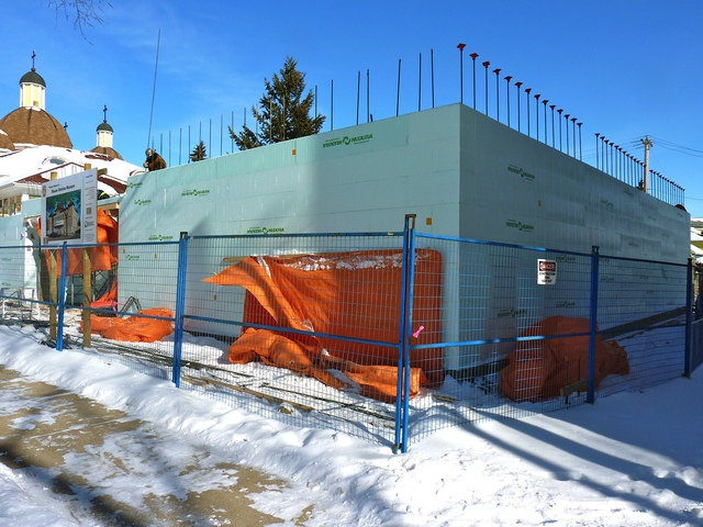 First floor wall completed